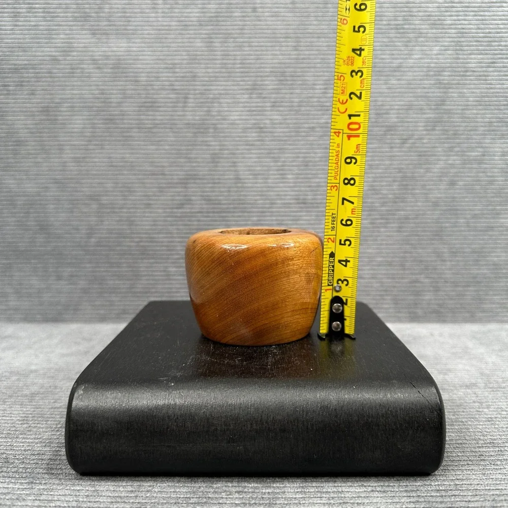 Oregon Myrtlewood Small Turned Wood Vase Toothpick Holder Seaside Oregon 3874